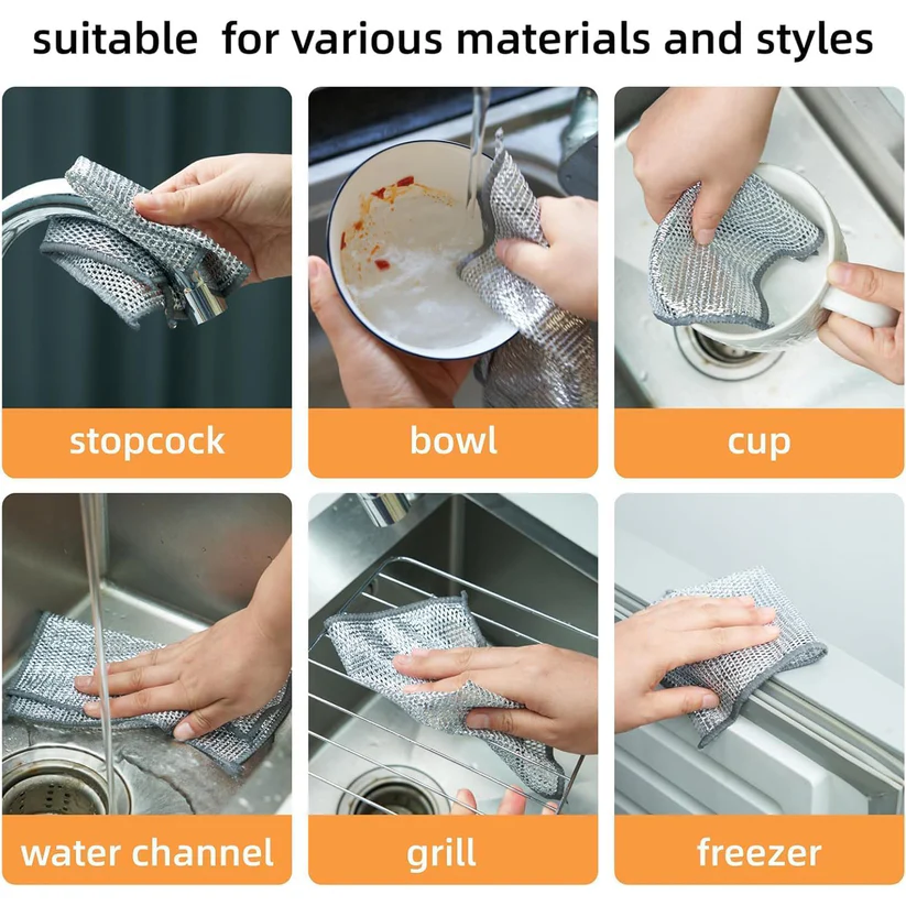 2-in-1 Vegetable & Fruit Cutter (Pack of 2) + Free Scrubber