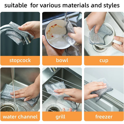 2-in-1 Vegetable & Fruit Cutter (Pack of 2) + Free Scrubber