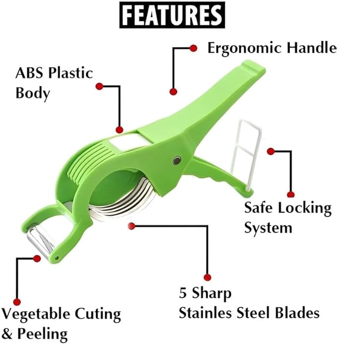 2-in-1 Multipurpose Vegetable Cutter