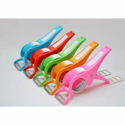 2-in-1 Vegetable & Fruit Cutter (Pack of 2) + Free Scrubber
